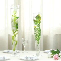 6 Pcs 20" Tall Trumpet Glass Wedding Vases - Clear 18 6 Pcs 20" Tall Trumpet Glass Wedding Vases - Clear -Optimal Home Decoration 6 pcs 20 tall trumpet glass wedding vases clear vase a8 20 28590089961535