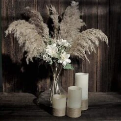 6 Pcs 32" Natural Pampas Grass Sprays Dried Plant Stems -Optimal Home Decoration 6 pcs 32 natural pampas grass sprays dried plant stems 28976452403263