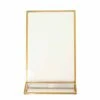 6 Acrylic 5"x9" Frame Freestanding Double Sided Table Sign Holders - Gold And Clear 1 6 Acrylic 5"x9" Frame Freestanding Double Sided Table Sign Holders - Gold And Clear -Optimal Home Decoration 6 pcs 5 x9 acrylic freestanding table sign holders gold and clear fav board05 5x7 clrgd 30737571938367