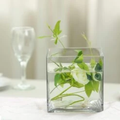 6 Pcs 6" Tall Glass Cube Wedding Centerpieces Vases - Clear 13 6 Pcs 6" Tall Glass Cube Wedding Centerpieces Vases - Clear -Optimal Home Decoration 6 pcs 6 tall glass cube wedding centerpieces vases clear vase a5 28501429190719