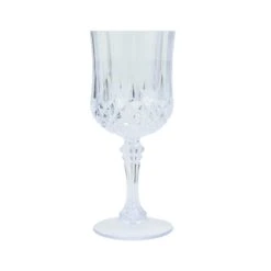 6 Plastic 8 Oz Crystal Cut Goblets Wine Glasses - Disposable Tableware 31 6 Plastic 8 Oz Crystal Cut Goblets Wine Glasses - Disposable Tableware -Optimal Home Decoration 6 pcs 8 oz crystal cut plastic wine glasses disposable tableware dsp cuwn006 8 clr 30738854215743