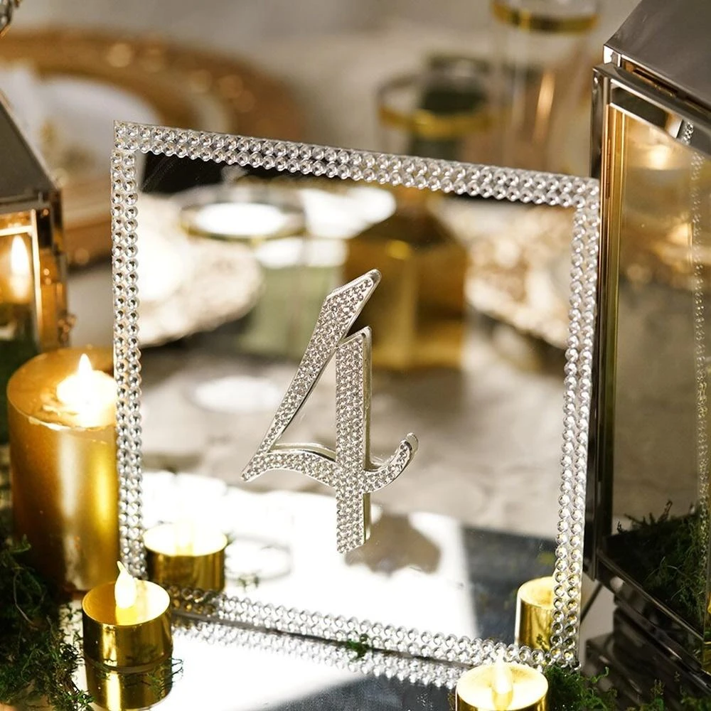 6 Pcs 8" Square Mirrors Centerpieces 8 6 Pcs 8" Square Mirrors Centerpieces - Image 6