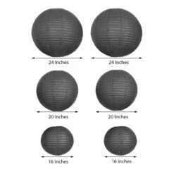 6 Pcs Assorted Large Hanging Paper Lanterns -Optimal Home Decoration 6 pcs assorted large hanging paper lanterns 28939907465279