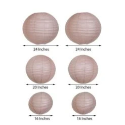 6 Pcs Assorted Large Hanging Paper Lanterns -Optimal Home Decoration 6 pcs assorted large hanging paper lanterns 28939908284479