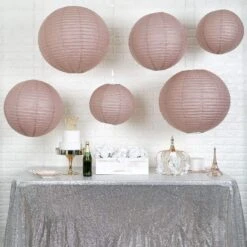 6 Pcs Assorted Large Hanging Paper Lanterns -Optimal Home Decoration 6 pcs assorted large hanging paper lanterns 28940544999487