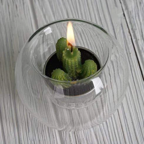 6 Pcs Glass Globe Votive Candle Holders - Clear 7 6 Pcs Glass Globe Votive Candle Holders - Clear - Image 5