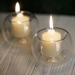 6 Pcs Glass Globe Votive Candle Holders - Clear 10 6 Pcs Glass Globe Votive Candle Holders - Clear -Optimal Home Decoration 6 pcs glass globe votive candle holders clear cand hold01 clr 28500806729791