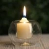 6 Pcs Glass Globe Votive Candle Holders - Clear -Optimal Home Decoration 6 pcs glass globe votive candle holders clear cand hold01 clr 4754746638399