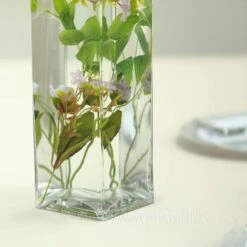 6 Pcs Glass Square Vases Wedding Centerpieces - Clear 24 6 Pcs Glass Square Vases Wedding Centerpieces - Clear -Optimal Home Decoration 6 pcs glass square vases wedding centerpieces clear 29038545600575