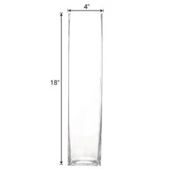 6 Pcs Glass Square Vases Wedding Centerpieces - Clear 27 6 Pcs Glass Square Vases Wedding Centerpieces - Clear -Optimal Home Decoration 6 pcs glass square vases wedding centerpieces clear 29038545731647