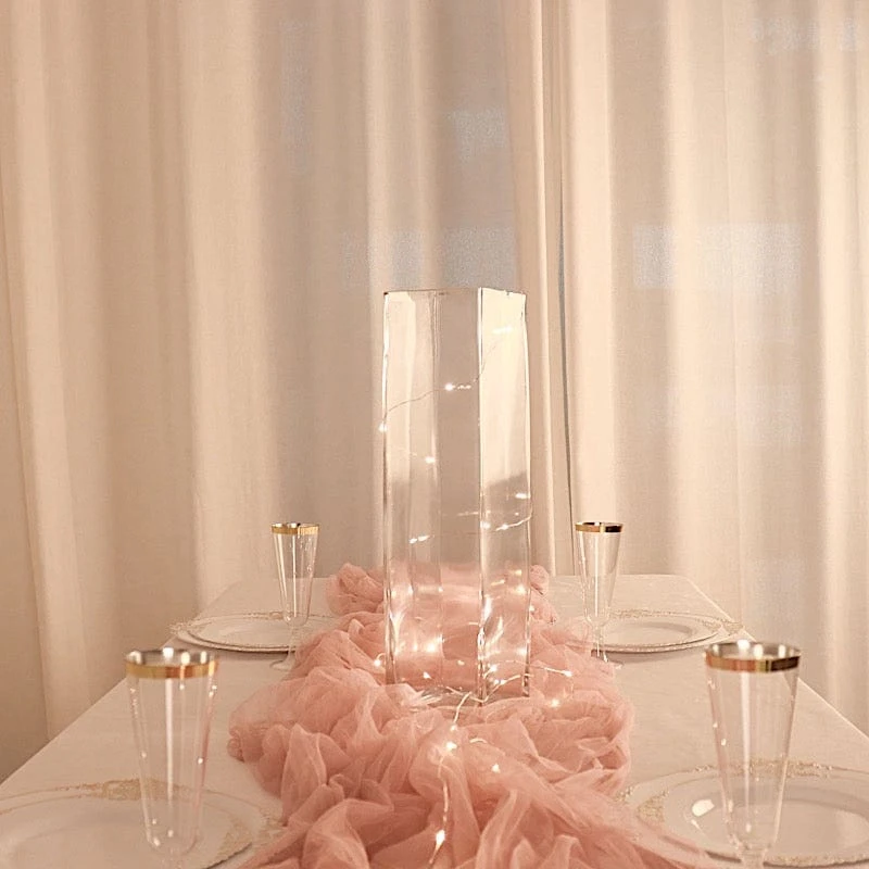 6 Pcs Glass Square Vases Wedding Centerpieces - Clear 18 6 Pcs Glass Square Vases Wedding Centerpieces - Clear - Image 16