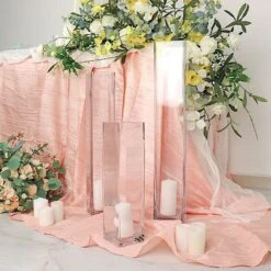 6 Pcs Glass Square Vases Wedding Centerpieces - Clear 39 6 Pcs Glass Square Vases Wedding Centerpieces - Clear -Optimal Home Decoration 6 pcs glass square vases wedding centerpieces clear 29715494895679