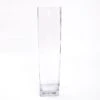 6 Pcs Glass Square Vases Wedding Centerpieces - Clear -Optimal Home Decoration 6 pcs glass square vases wedding centerpieces clear vase a6 18 29038545535039