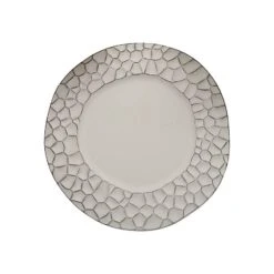 6 Plastic 13" Irregular Round Charger Plates With Animal Pattern Rim 41 6 Plastic 13" Irregular Round Charger Plates With Animal Pattern Rim -Optimal Home Decoration 6 plastic 13 irregular round charger plates with giraffe pattern rim chrg plst0020 gray 30883396026431