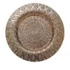 6 Plastic 13" Round Charger Plates With Embossed Peacock Pattern 1 6 Plastic 13" Round Charger Plates With Embossed Peacock Pattern -Optimal Home Decoration 6 plastic 13 round charger plates with embossed peacock pattern chrg plst0018 gold 30820056039487