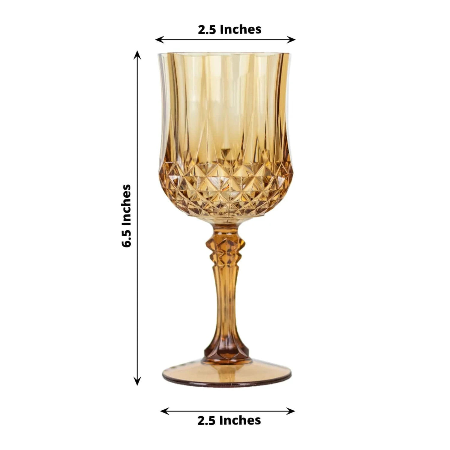 6 Plastic 8 Oz Crystal Cut Goblets Wine Glasses - Disposable Tableware 21 6 Plastic 8 Oz Crystal Cut Goblets Wine Glasses - Disposable Tableware - Image 19