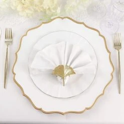 6 Round 13" Metallic Acrylic Charger Plates With Scallop Rim Design 35 6 Round 13" Metallic Acrylic Charger Plates With Scallop Rim Design -Optimal Home Decoration 6 round 13 metallic acrylic charger plates with scallop rim design 30121503064127