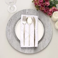 6 Round 13" Rustic Faux Wood Plastic Charger Plates 38 6 Round 13" Rustic Faux Wood Plastic Charger Plates -Optimal Home Decoration 6 round 13 rustic faux wood plastic charger plates 30495445745727