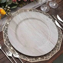 6 Round 13" Rustic Faux Wood Plastic Charger Plates 39 6 Round 13" Rustic Faux Wood Plastic Charger Plates -Optimal Home Decoration 6 round 13 rustic faux wood plastic charger plates 30495445876799