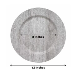6 Round 13" Rustic Faux Wood Plastic Charger Plates 32 6 Round 13" Rustic Faux Wood Plastic Charger Plates -Optimal Home Decoration 6 round 13 rustic faux wood plastic charger plates 30495446270015