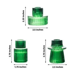 6 Round 3" Mini Ribbed Glass Taper Candle Holders Centerpieces 37 6 Round 3" Mini Ribbed Glass Taper Candle Holders Centerpieces -Optimal Home Decoration 6 round 3 mini ribbed glass taper candle holders centerpieces 30895703228479