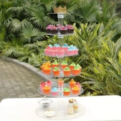 6 Tiers 18" Acrylic CupCake Stand Set -Optimal Home Decoration 6 tiers 18 acrylic cupcake stand set cake stnd b9 5047919968319