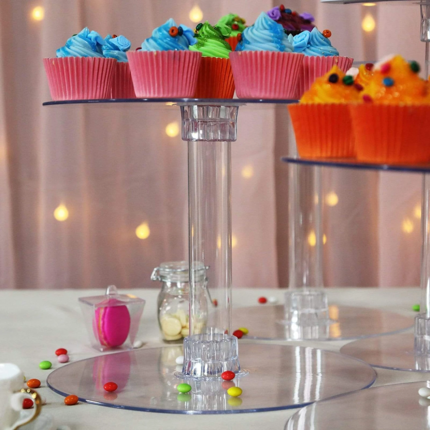 6 Tiers Clear Wedding Party Cupcake Cup CAKE Stand Set 9 6 Tiers Clear Wedding Party Cupcake Cup CAKE Stand Set - Image 7
