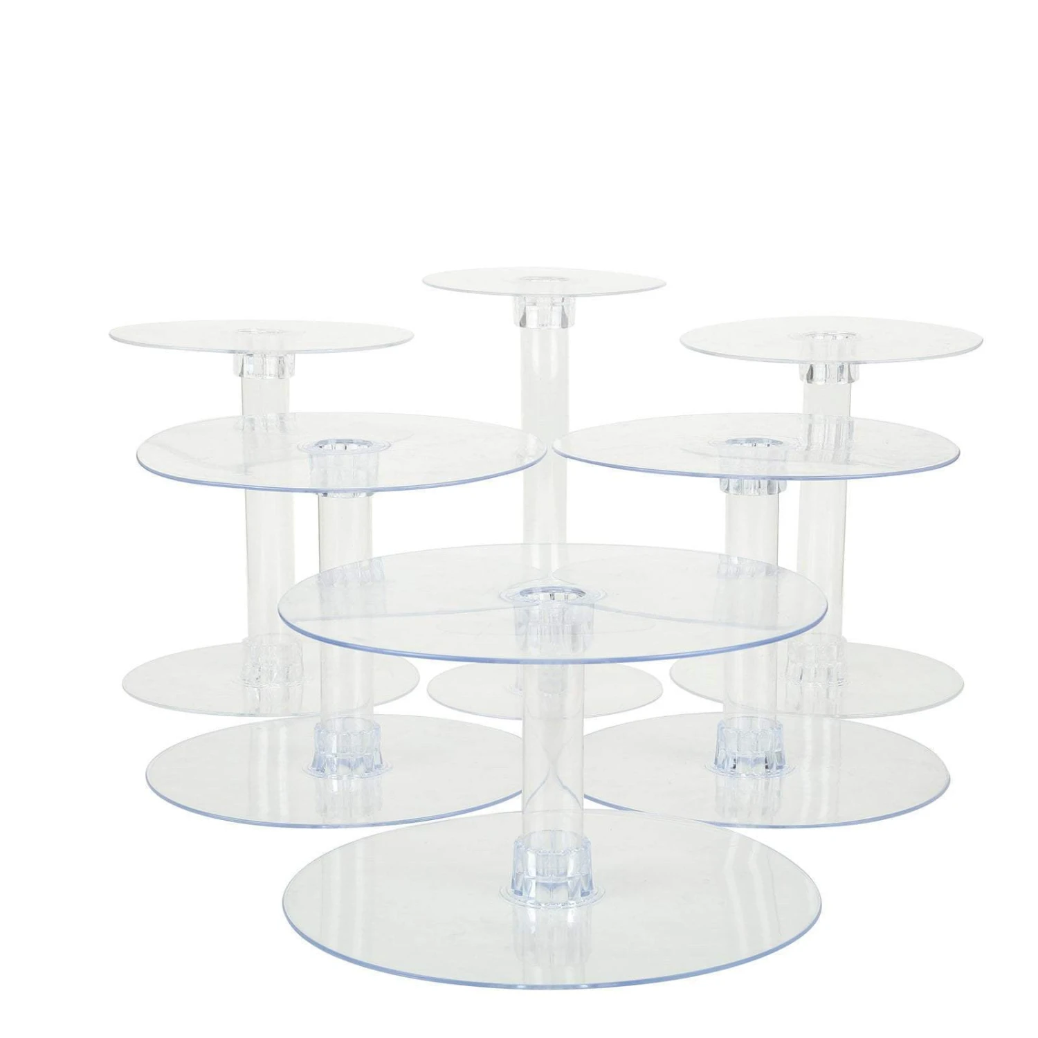6 Tiers Clear Wedding Party Cupcake Cup CAKE Stand Set 3 6 Tiers Clear Wedding Party Cupcake Cup CAKE Stand Set
