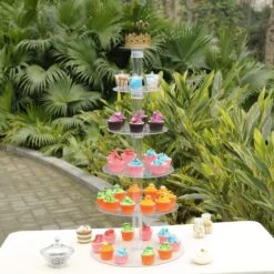 6 Tiers Cup 16" Acrylic CupCake Stand Wedding Party Set -Optimal Home Decoration 6 tiers cup 16 acrylic cupcake stand wedding party set cake stnd b00 28562994823231