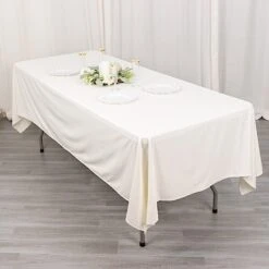 60" X 102" Scuba Polyester Rectangular Tablecloth -Optimal Home Decoration 60 x 102 scuba polyester rectangular tablecloth 30974004232255
