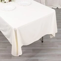 60" X 102" Scuba Polyester Rectangular Tablecloth -Optimal Home Decoration 60 x 102 scuba polyester rectangular tablecloth 30974004494399