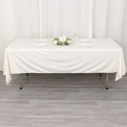 60" X 102" Scuba Polyester Rectangular Tablecloth -Optimal Home Decoration 60 x 102 scuba polyester rectangular tablecloth 30974004625471