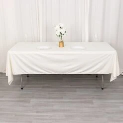 60" X 102" Scuba Polyester Rectangular Tablecloth -Optimal Home Decoration 60 x 102 scuba polyester rectangular tablecloth 30974004953151