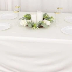 60" X 102" Scuba Polyester Rectangular Tablecloth -Optimal Home Decoration 60 x 102 scuba polyester rectangular tablecloth 30974004985919