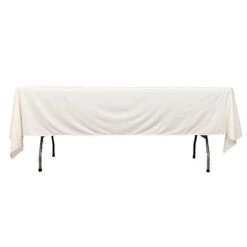 60" X 102" Scuba Polyester Rectangular Tablecloth -Optimal Home Decoration 60 x 102 scuba polyester rectangular tablecloth tab scuba 60102 ivr 30974004559935