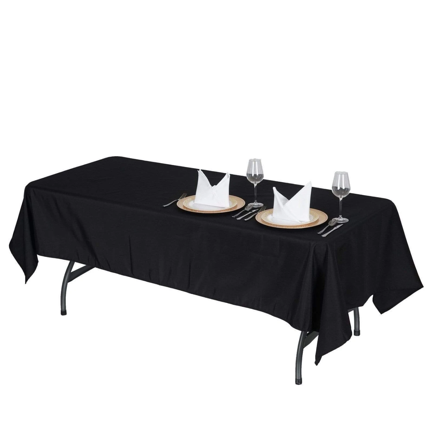 60" X 126" Premium Polyester Rectangular Tablecloth 3 60" X 126" Premium Polyester Rectangular Tablecloth