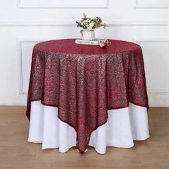 60" X 60" Sequined Table Overlay -Optimal Home Decoration 60 x 60 sequined table overlay 28945244356671