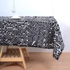 60"x102" Large Payette Sequin Rectangular Tablecloth -Optimal Home Decoration 60 x102 large payette sequin rectangular tablecloth 28966041878591