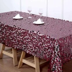 60"x102" Large Payette Sequin Rectangular Tablecloth -Optimal Home Decoration 60 x102 large payette sequin rectangular tablecloth 28966042370111