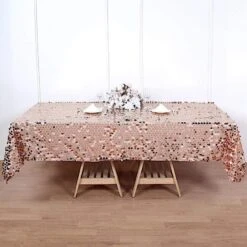60"x102" Large Payette Sequin Rectangular Tablecloth -Optimal Home Decoration 60 x102 large payette sequin rectangular tablecloth 28976091037759
