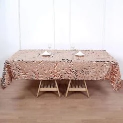 60"x102" Large Payette Sequin Rectangular Tablecloth -Optimal Home Decoration 60 x102 large payette sequin rectangular tablecloth 28979031343167
