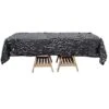 60"x102" Large Payette Sequin Rectangular Tablecloth -Optimal Home Decoration 60 x102 large payette sequin rectangular tablecloth tab 71 60102 blk 28966041747519