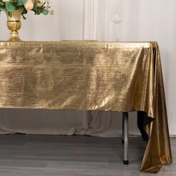 60"x126" Polyester Rectangular Tablecloth With Sequin Dots -Optimal Home Decoration 60 x126 polyester rectangular tablecloth with sequin dots 31009187528767