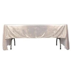 60"x126" Polyester Rectangular Tablecloth With Sequin Dots -Optimal Home Decoration 60 x126 polyester rectangular tablecloth with sequin dots tab shim 60126 081 31009188511807
