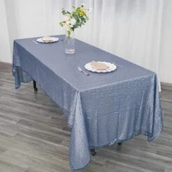60x126" Sequined Rectangular Tablecloth -Optimal Home Decoration 60x126 sequined rectangular tablecloth 28966084739135