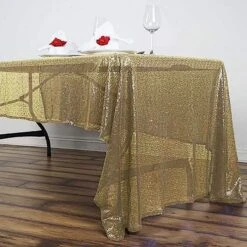 60x126" Sequined Rectangular Tablecloth -Optimal Home Decoration 60x126 sequined rectangular tablecloth 28975787606079