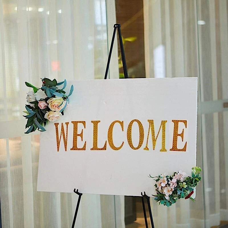 65" Tall Metal Easel Collapsible Tripod Stand - Black 7 65" Tall Metal Easel Collapsible Tripod Stand - Black - Image 5