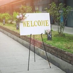 65" Tall Metal Easel Collapsible Tripod Stand - Black 17 65" Tall Metal Easel Collapsible Tripod Stand - Black -Optimal Home Decoration 65 tall metal easel collapsible tripod stand black furn stnd 001 blk 28024357060671