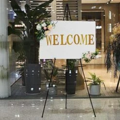 65" Tall Metal Easel Collapsible Tripod Stand - Black 19 65" Tall Metal Easel Collapsible Tripod Stand - Black -Optimal Home Decoration 65 tall metal easel collapsible tripod stand black furn stnd 001 blk 28520597520447