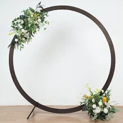 7.4 Ft Round Natural Wood Wedding Arch Backdrop Stand - Dark Brown 15 7.4 Ft Round Natural Wood Wedding Arch Backdrop Stand - Dark Brown -Optimal Home Decoration 7 4 ft round natural wood wedding arch backdrop stand dark brown bkdp stndcir3 dkbn 30121262972991